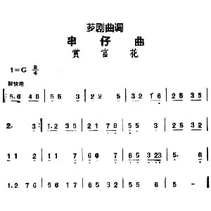 芗剧曲调 串仔曲 赏宫花