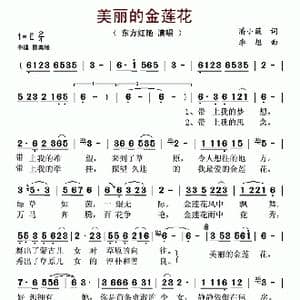 美丽的金莲花_歌曲简谱_词曲:潘小薇 李想