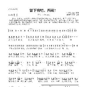留下我吧,西藏!_歌曲简谱_词曲:小美Sunny 小美Sunny