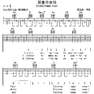 Scarborough Fair 吉他谱 Sarah Brightman
