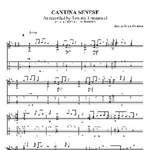 tommy emmanuel cantina senese 吉他谱 tommy emmanuel
