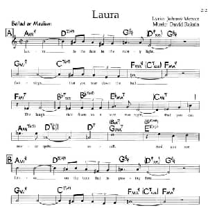 Laura_外国歌谱