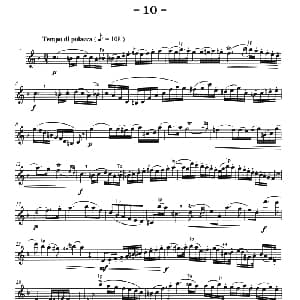 萨克斯谱 | 菲林萨克斯管练习曲 10 弗朗茨 威廉 费林原曲 李志远改编