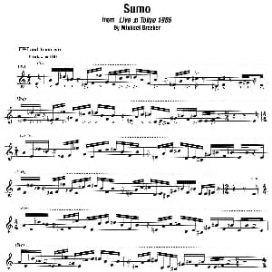 萨克斯谱 | Sumo