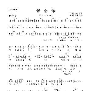 怀念你_歌曲简谱_词曲:小美Sunny 小美Sunny