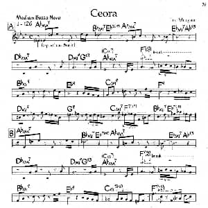 Ceora 钢琴谱