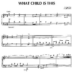 What Child Is This 钢琴谱 美 大卫 兰兹 David Lanz
