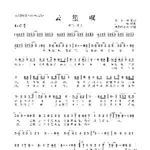 云笙叹_歌曲简谱_词曲:敏§旋 乱红