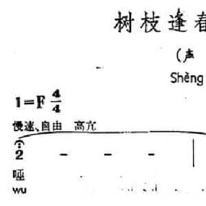 树枝逢春发新芽_民歌简谱