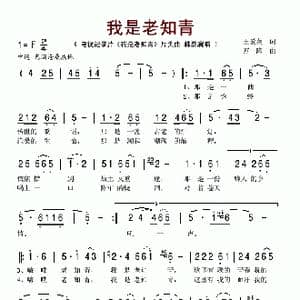 我是老知青_歌谱投稿_词曲:王爱英 万隆