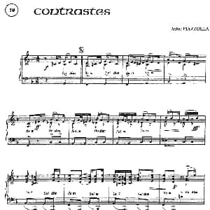 手风琴谱 | Piazzolla合集 19 Contrastes 皮亚佐拉