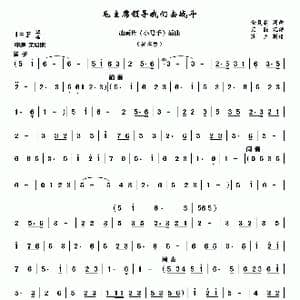 毛主席领导我们去战斗_歌谱投稿_词曲: 金复载