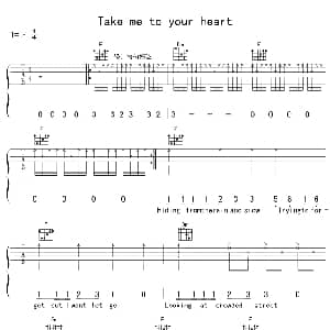 Take Me To Your Heart 吉他谱 Michael Learns To R
