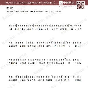 怎叹_歌谱投稿_词曲:郑鱼 郑鱼