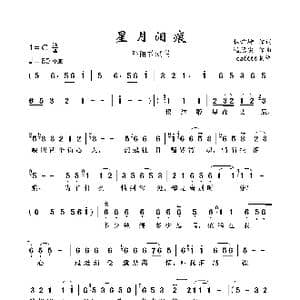 星月泪痕_歌曲简谱_词曲:林煌坤 远藤实