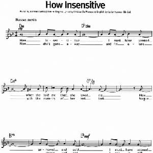 蓝调音乐:How Insensitive_外国歌谱