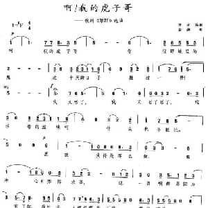 啊!我的虎子哥_美声唱法乐谱_词曲: 金湘