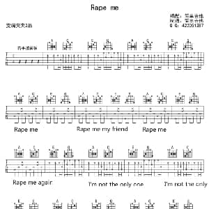 rape me 吉他谱 涅槃