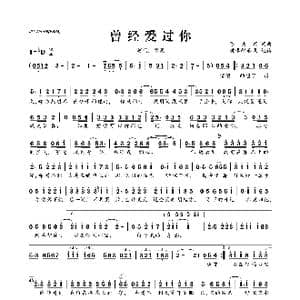 曾经爱过你_歌曲简谱_词曲:陈关斌 陈关斌