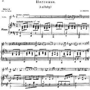 25首小提琴曲合集:Berceuse._歌谱投稿_词曲: F. BLOCH