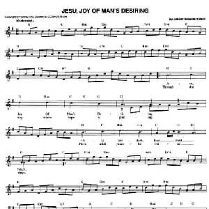 JESU,JOY OF MAN'S DESIRING_外国歌谱