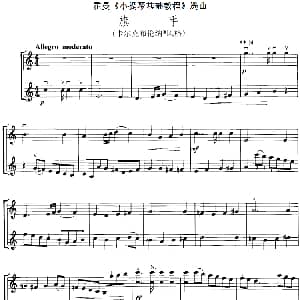 小提琴谱 | 霍曼 小提琴基础教程 选曲 旗手 二重奏