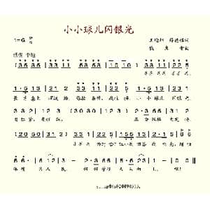 小小球儿闪银光_歌谱投稿