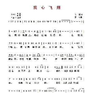 我心飞翔_歌曲简谱_词曲:付林 雷雨