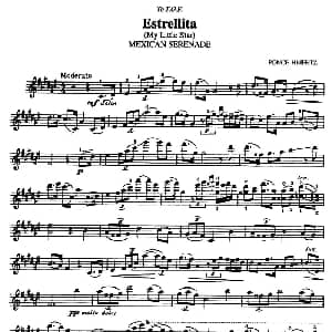 小提琴谱 | Estrellita 爱斯特丽塔 PROKOFIEFF HEIFETZ 普罗科菲耶夫 海菲茨