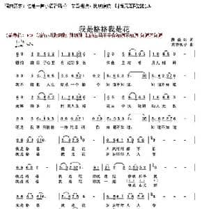 我是格格 我是花_歌曲简谱_词曲:段焱红 高音敏子