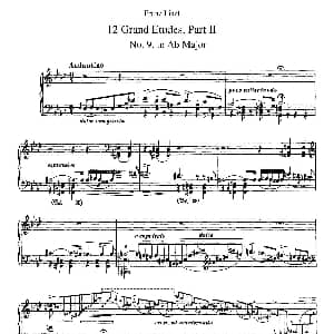 12 Grand Etudes S.137 钢琴谱 弗兰茨 李斯特