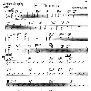St.Thomas 钢琴谱