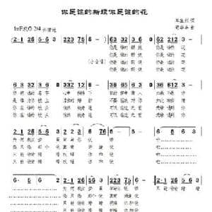 你是谁的新娘你是谁的花_民歌简谱_词曲:单宝剑 苟华丰