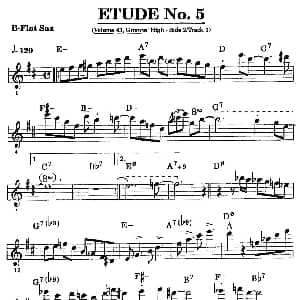 萨克斯谱 | ETUDE No.5 高音萨克斯超吹练习曲