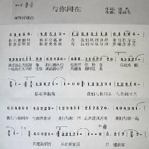 与你同在_民歌简谱_词曲:晓光 徐沛东