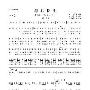 与君长生_歌曲简谱_词曲:肉丁斯基 灰原穷