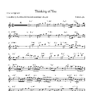 萨克斯谱 | Thinking of You 中音萨克斯