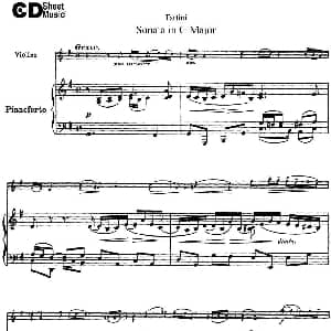 小提琴谱 | Violin Sonata in G Major 小提琴 钢琴伴奏