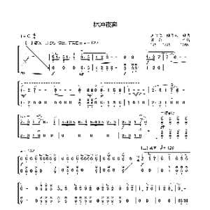 林冲夜奔_歌曲简谱_词曲: 王巽之 陆修棠 编曲