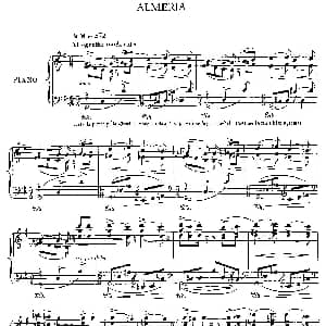 伊贝利亚组曲 ALMERIA 钢琴谱 埃赛克 阿尔贝尼兹