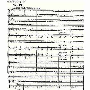 Suite No.3, Op.55 第三套曲,Op.55第四乐章第一部 二