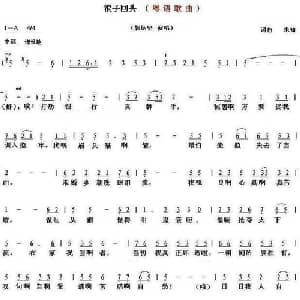浪子回头_通俗唱法乐谱