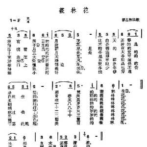 薇林花_民歌简谱