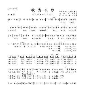 我为至尊_歌曲简谱_词曲:风沐衣 请叫我定远 小旭工作室