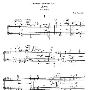 Litany 钢琴谱 武满彻 Toru Takemitsu