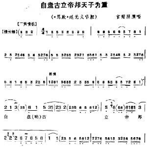 京剧谱 | 自盘古立帝邦天子为重 骂殿 赵光义唱腔 言菊朋