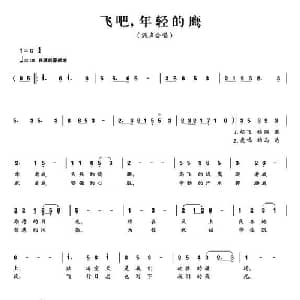 飞吧,年轻的鹰_合唱歌谱