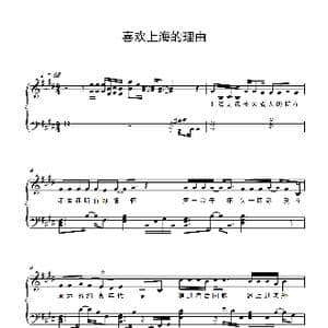 喜欢上海的理由_歌谱投稿_词曲:陶为民 孔佳