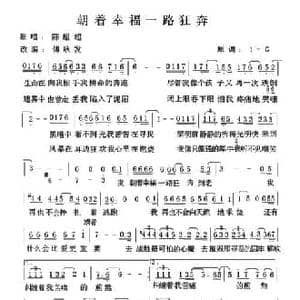 朝着幸福一路狂奔_民歌简谱_词曲:陈超超 陈超超