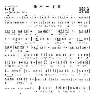两个一百年_歌曲简谱_词曲:潘鹏晖 孟俊峰